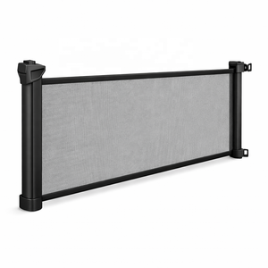 Barrera Plegable Portátil de Acero Multifuncional <span class=keywords><strong>para</strong></span> <span class=keywords><strong>Perros</strong></span> y Bebés con <span class=keywords><strong>Puerta</strong></span> Retráctil de Malla Mágica <span class=keywords><strong>para</strong></span> Cocina, Área de Juegos y Baño - Product Image 3
