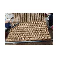 Rouleau de tapis en fibre de coco de grande taille pour l'extérieur, tapis en fibre de coco pour le pavage des routes - Tapis en fibre de coco 100% naturel pour l'aménagement paysager en extérieur