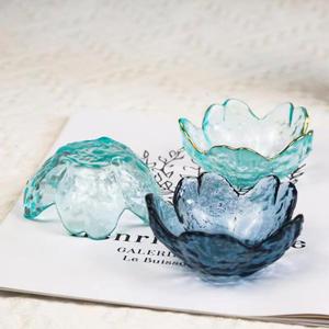 Petite coupelle à sauce en verre de style japonais, motif fleur de cerisier rose <span class=keywords><strong>martelé</strong></span>, pour vinaigre, fondue et assaisonnement barbecue - Product Image 2