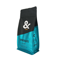 Impression personnalisée pochette à fond plat avec fermeture éclair pour l'emballage des aliments