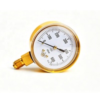 High-precision Diaphragm Pressure Gauge, Yellow Electrostatic Spraying Shell Thread, Gas Pipeline Pressure Measuring Instrument