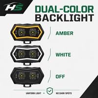 HSSH 2026 Nouveau design de phare antibrouillard à LED bicolore pour camions tout-terrain