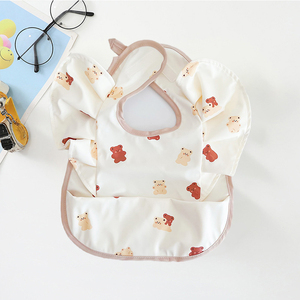 Babero de Bebé Personalizado Impermeable de PU, Impreso con Logotipos. Vestido de Protección Antideslizante para Pintura de Guardería - Product Image 1