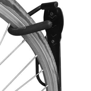 Support mural pour vélo gain de place, support de vélo en acier, support de stationnement vertical stable avec revêtement TPE pour le stationnement en garage intérieur - Product Image 1