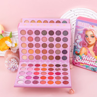 Palette de fards à paupières pliable à quatre couches, 117 couleurs, imperméable, maquillage en gros, fini mat, nacré, blush, contour, highlight