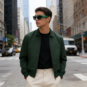 แว่นกันแดดทรงวงรีแบบพันรอบสไตล์เอเลี่ยนสุดเทรนด์ปี <span class=keywords><strong>2026</strong></span> รุ่น Y2K สำหรับผู้หญิงและผู้ชาย - Product Image 5