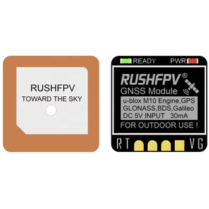 RUSHFPV GNSS Pro Mini Micro M10 โมดูล GPS 10HZ พร้อมเสาอากาศเซรามิกในตัว สำหรับโดรน RC FPV Freestyle อะไหล่ DIY - Product Image 2