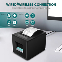 Printer kode batang termal, Printer POS portabel 80mm 3 inci kecepatan tinggi