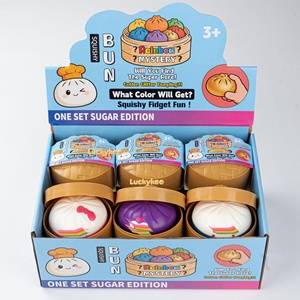 2026 New Food Dumpling <b>Squishies</b> Glitter Steamed Bun Baozi Mystery Box Soft Sensory Squeeze Dumpling Bobun Stress Relief Toys - Product Image 4