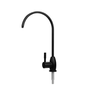 Robinet de cuisine avec filtre pour eau potable, monocommande, douchette latérale, installation monotrou, en acier inoxydable, design contemporain