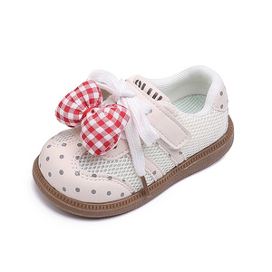 Sneakers da <span class=keywords><strong>bambina</strong></span> in <span class=keywords><strong>tela</strong></span> con pois e quadretti, nuove collezioni Primavera Autunno 2026, alla moda, versatili e traspiranti - Product Image 4