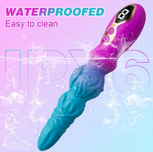 Dildo - Dildo - Dildo Monstre Vibrant Fantaisie - Vibrateur en Silicone avec Affichage LED pour Point G, 9 Vibrations Puissantes, Stimulation Clitoridienne - Product Image 1