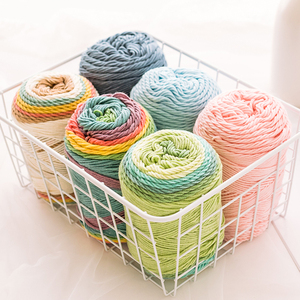 203M 100g/bóng yarncrafts đẹp Crochet tay đan cầu vồng tự nhiên Bánh bông pha trộn sợi với 5 ply Khăn gối - Product Image 6