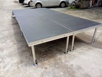 Scène modulaire en alliage d'aluminium pour événements intérieurs/extérieurs, montage facile, scène imperméable pour spectacles