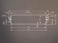 Boîtier de jonction DIY 110*100*28mm en aluminium, boîtier électronique personnalisé, boîtier de commande en aluminium, boîtier d'amplificateur, boîtier de conception de carte PCB