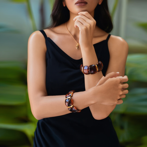 Bracelet tendance en acier inoxydable 316L plaqué or PVD, durable et résistant, pour femmes - Product Image 3
