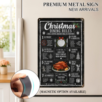 Gemälde und Wandkunst Kleine Mindestbestellmengen Weihnachtsgeschenkideen Metallposter Großhandel Festival-Metallhandwerk für Zuhause Vintage Blechschilder