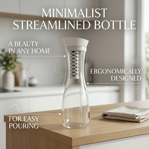 Bouteille <span class=keywords><strong>filtrante</strong></span> à eau alcaline faiblement alcaline portable, <span class=keywords><strong>carafe</strong></span> de purification à 6 couches avec KDF et charbon actif - Product Image 1