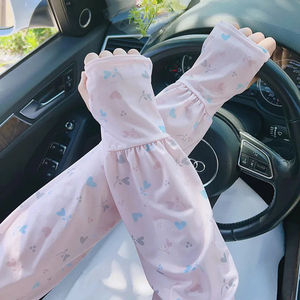 Manches de protection solaire anti-UV en soie glacée/nylon/cachemire pour femmes, idéales pour le cyclisme en extérieur en été - Product Image 6