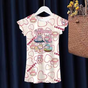 <span class=keywords><strong>Chemise</strong></span> <span class=keywords><strong>de</strong></span> <span class=keywords><strong>nuit</strong></span> d'été pour filles en soie <span class=keywords><strong>de</strong></span> glace Petite fille Pyjamas doux pour enfants Vêtements <span class=keywords><strong>de</strong></span> maison climatisés Vêtements pour bébés - Product Image 1