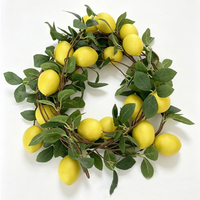 Guirlande de citrons artificiels en gros, 0,9 m - 1,8 m, fausses branches de citron suspendues pour décoration de fête champêtre