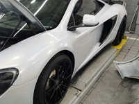 Kit de modification des jupes latérales et des bords de pare-chocs en fibre de carbone véritable style RZ, économique, pour mise à niveau McLaren MP4-12C 650S