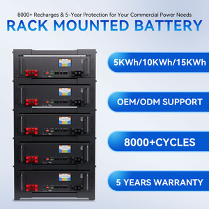 แบตเตอรี่สำรองพลังงานแบบไฮบริดสำหรับติดตั้งบนแร็ค 5~15 กิโลวัตต์ชั่วโมง 24V/51.2V/48V 200Ah-600Ah รองรับการสื่อสารแบบ CAN - Product Image 2