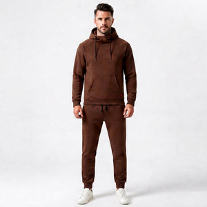 Conjunto de Sudadera con Capucha y Pantalones Deportivos de Forro Polar Premium para Hombre, Logotipo Personalizado, Chándal Deportivo Informal, Ropa Deportiva al por Mayor - Product Image 1