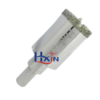 2 embouts de scie cloche en céramique de 28mm à tige hexagonale pour scie cloche en diamant électrolytique