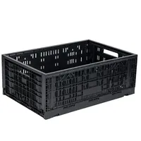 Cajas de plástico plegables apilables, cestas para apilamiento de frutas y verduras, 600x400x230mm