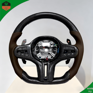 <span class=keywords><strong>Volant</strong></span> de voiture en fibre de <span class=keywords><strong>carbone</strong></span> Alcantara LED à <span class=keywords><strong>prix</strong></span> de gros pour BMW G20 G30 G01 Série 3 Série 5 - Product Image 1