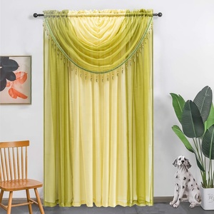 Cortinas de Voile Suaves y Elegantes de Diseño Moderno y Alta Calidad, Listas para Usar, para la Decoración de la Sala de Estar, Lujosas - Product Image 3