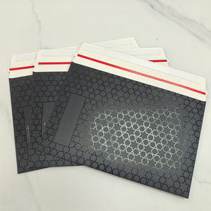 Жесткий картонный конверт черный Печатный картонный почтовый конверт Доставка Документов конверт картонная упаковка - Product Image 6