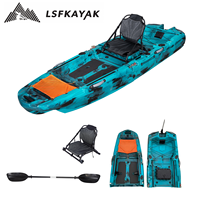 Kayak de pêche modulaire de 3 mètres, bateau à rames, pagaie, kayak de pêche en mer avec moteur électrique, léger, motorisé