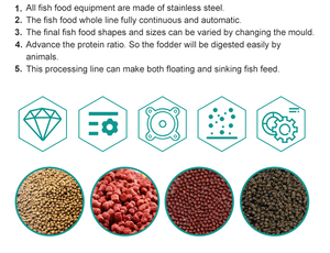 Fournisseur de machines d'alimentation pour poissons, extrudeuse d'aliments aquatiques pour poissons de grande capacité, fabricant professionnel d'aliments pour poissons - Product Image 6
