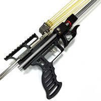 Lance-pierre de chasse rétractable avec visée laser, puissant et à tête plate, pour le tir en extérieur, nouveau modèle