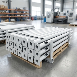 Precio al por mayor: Poste de iluminación cónico de 4m, 6m, 8m, 10m, 12m con recubrimiento externo de polvo electrostático para contratistas y EPC - Product Image 3