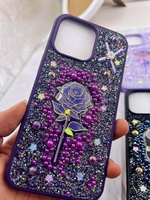Étui de luxe antichoc en TPU+PC pour iPhone 15 pour filles - Nouveau design, haute qualité, 8 couleurs et vente en gros