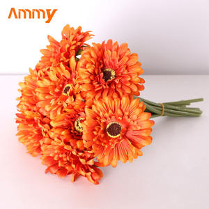 AM-AFF04 Ammy Flores para Decoración de Bodas, Flores Artificiales de Seda, <span class=keywords><strong>Gerberas</strong></span> Coloridas, Crisantemos, <span class=keywords><strong>Ramo</strong></span> de Flores Artificiales - Product Image 6