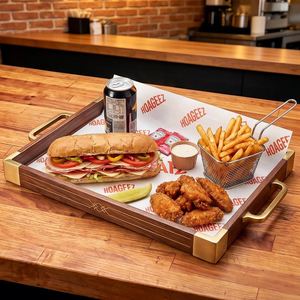 Custom Biodegradable Eco-Friendly Recyclable <b>Burger</b> Fried Chicken Hot Dog Packaging Grease Proof Disposable <b>Wrapping</b> <b>Paper</b> - Product Image 4