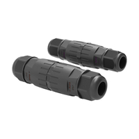 Conectores Impermeables IP68 M16 M20 de Bajo Precio, Tipo Recto, Enchufe de Rosca PA66 250V 20A Macho para Luminarias LED de Exterior