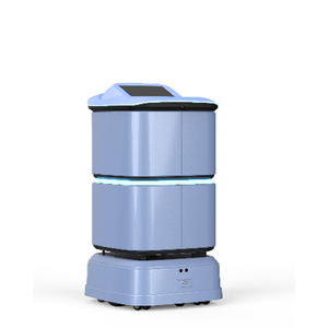 Robot de entrega de hotel Robot de entrega de servicio al cliente puerta a puerta automático con 4 cajas 40L Robot de entrega de edificio de oficinas - Product Image 6