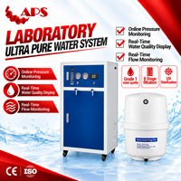 Système de production d'eau de laboratoire DI, machine à eau déionisée, système de purification d'eau ultra pure, déminéralisateur de laboratoire 10-120L/heure