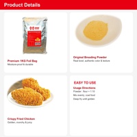 Poudre d'assaisonnement pour poulet frit séché HALAL, fabrication chinoise sur mesure, conditionnement 5KG pour aliments/repas
