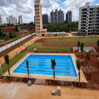 Piscine modulaire en acier inoxydable de qualité commerciale avec système d'installation rapide et structure durable pour hôtels et complexes hôteliers