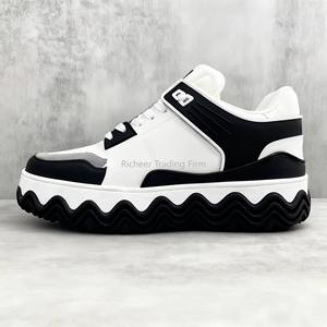 2026 Top Quality Customized LOGO Sneakers Walking Style Genuine <b>Leather</b> Tennis <b>Shoes</b> Fashion Designer Casual <b>Shoes</b> for <b>man</b> - Product Image 2