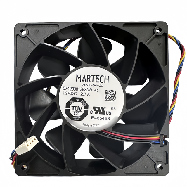 DF1203812B2UN Original New AC Air-Cooling Fan 12V 2.7A 6000 RPM 4PIN Cooler Fan for Motor 120*120*38mm