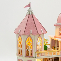 Precio al por Mayor, Casa de Muñecas de Madera Estilo Moderno Windsor Castle Hongda L2503 2025, Kit de Casa de Muñecas en Miniatura para Niñas