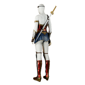 Costume da <span class=keywords><strong>Wonder</strong></span> <span class=keywords><strong>Woman</strong></span> DC Personalizzato Set Completo per Donna Adulta Cosplay di Halloween Personaggio Cinematografico con Mantello per Eventi e Spettacoli - Product Image 3