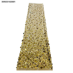 Phụ Nữ Ăn Mặc Chất Liệu Chất Lượng Cao Màu Sắc Đồng Bằng Nhung Vải Châu Phi Đính Cườm <span class=keywords><strong>Sequin</strong></span> Nhung Vải Ren - Product Image 3